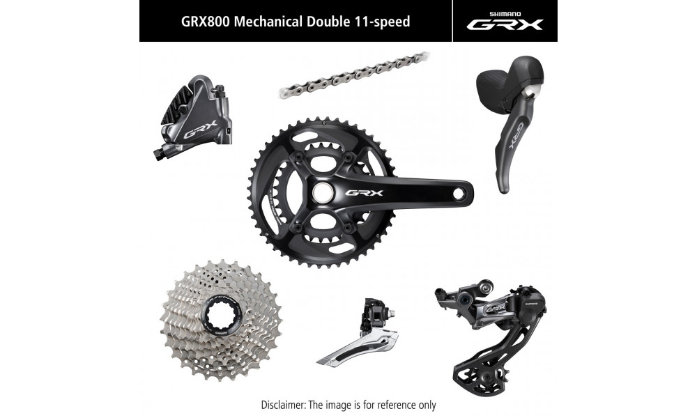 Grupas transmisijas daļu komplekts Shimano GRX 810 175mm 11-speed 48x31T 