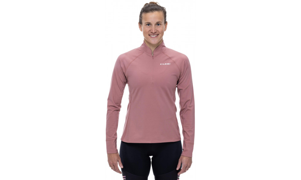 Velos krekls Cube MTB WS L/S Half Zip rose - 6
