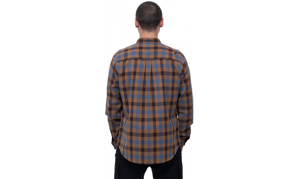 Krekls Cube Work L/S brown'n'blue - 5