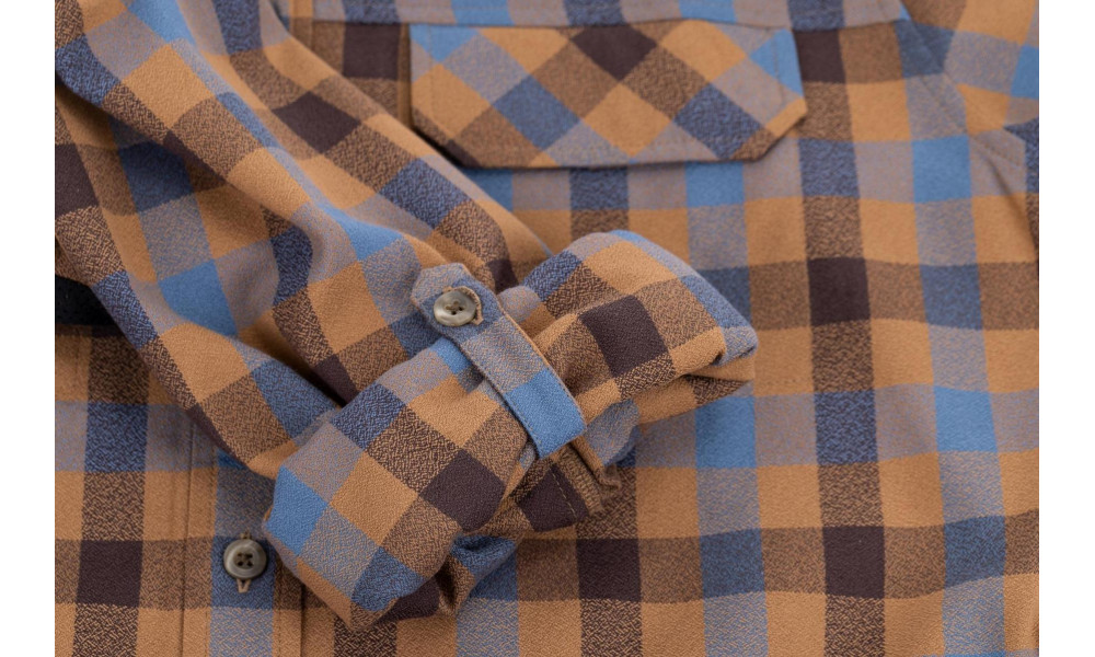 Krekls Cube Work L/S brown'n'blue - 6