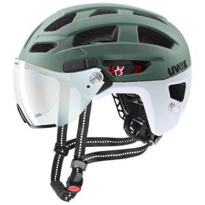 Ķivere Uvex finale visor V moss green-cloud matt