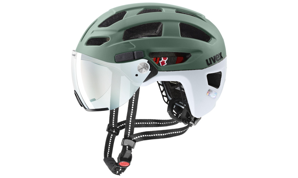 Ķivere Uvex finale visor V moss green-cloud matt - 9