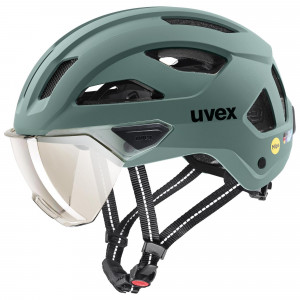 Ķivere Uvex stride visor MIPS sage green matt