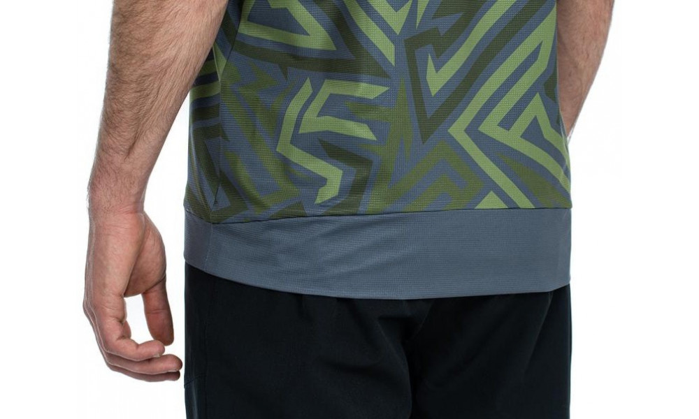 Cycling jersey Cube ATX Round Neck TM S/S olive'n'grey - 4