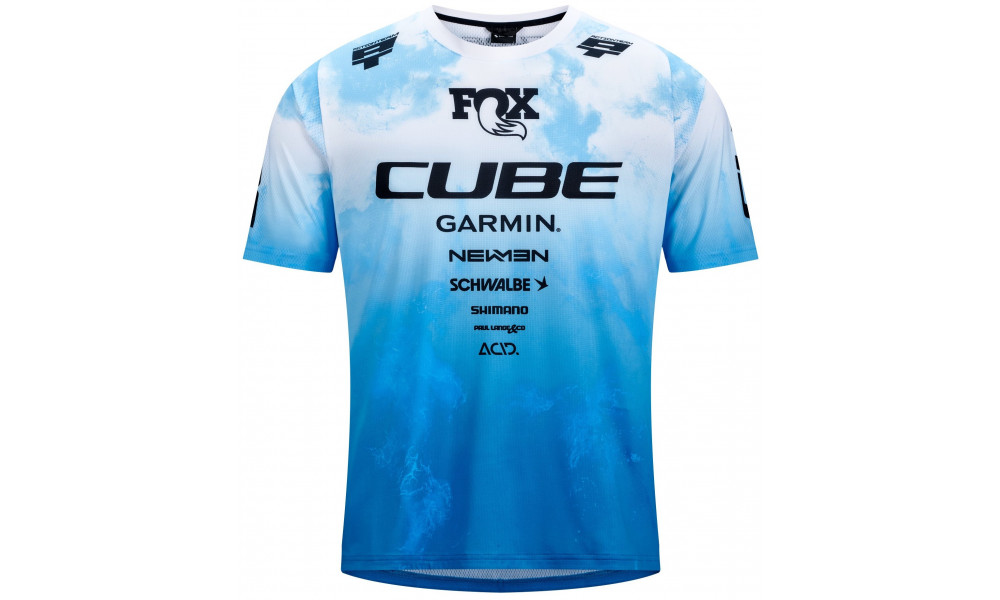 Cycling jersey Cube MTB X Actionteam S/S blue'n'green - 1