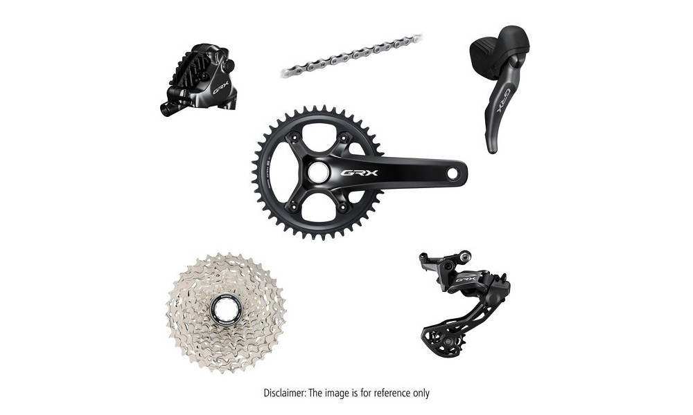 Grupas transmisijas daļu komplekts Shimano GRX 820 12-speed 170mm 42T 