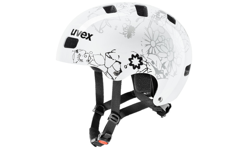 Velo ķivere Uvex Kid 3 white flower black - 1