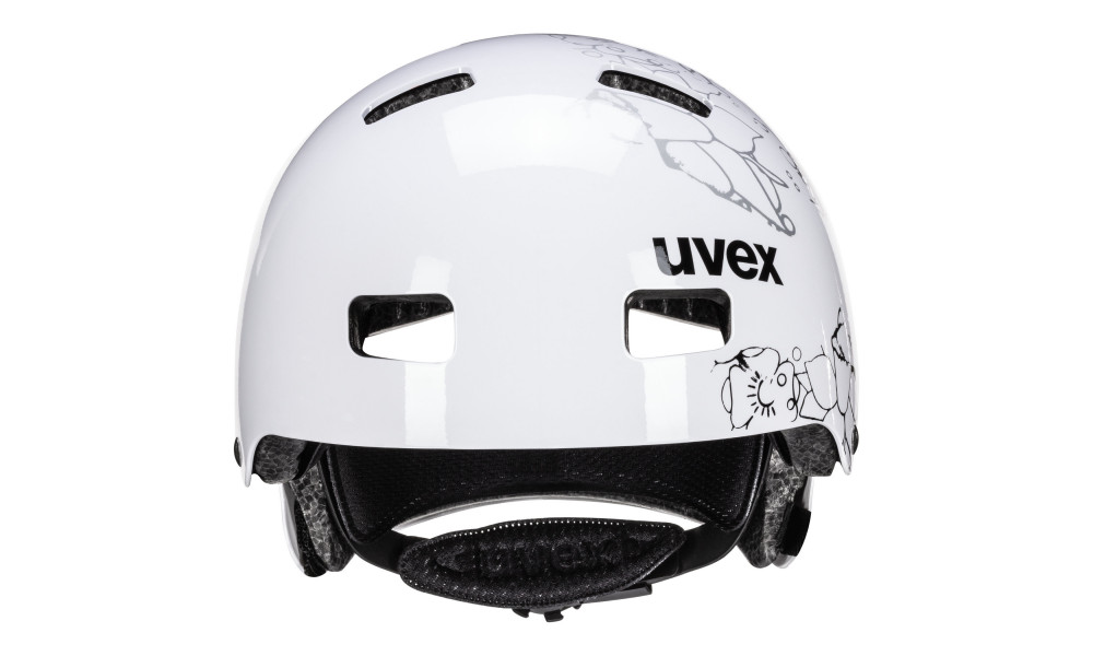 Velo ķivere Uvex Kid 3 white flower black - 3