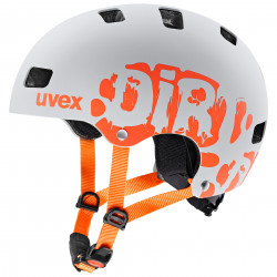 Velo ķivere Uvex Kid 3 dirtbike light gray-orange