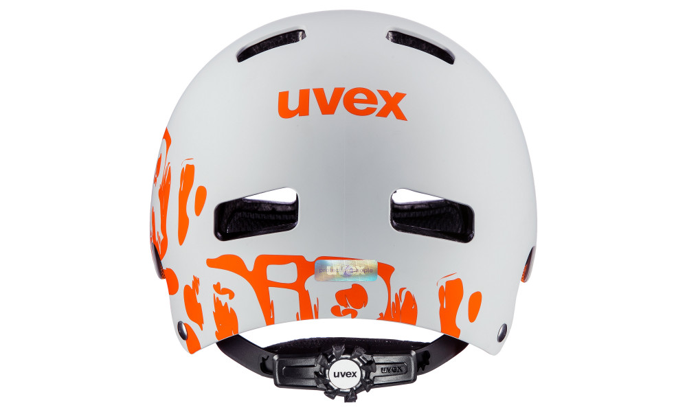 Velo ķivere Uvex Kid 3 dirtbike light gray-orange - 2