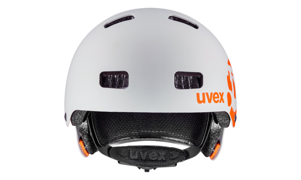 Velo ķivere Uvex Kid 3 dirtbike light gray-orange - 3