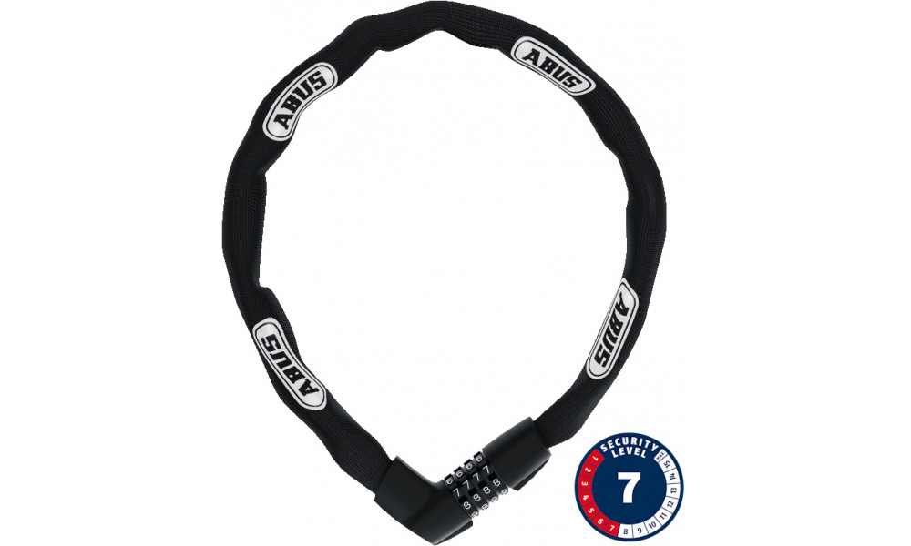 Atslēga Abus Chain Tresor 1385/85 black 