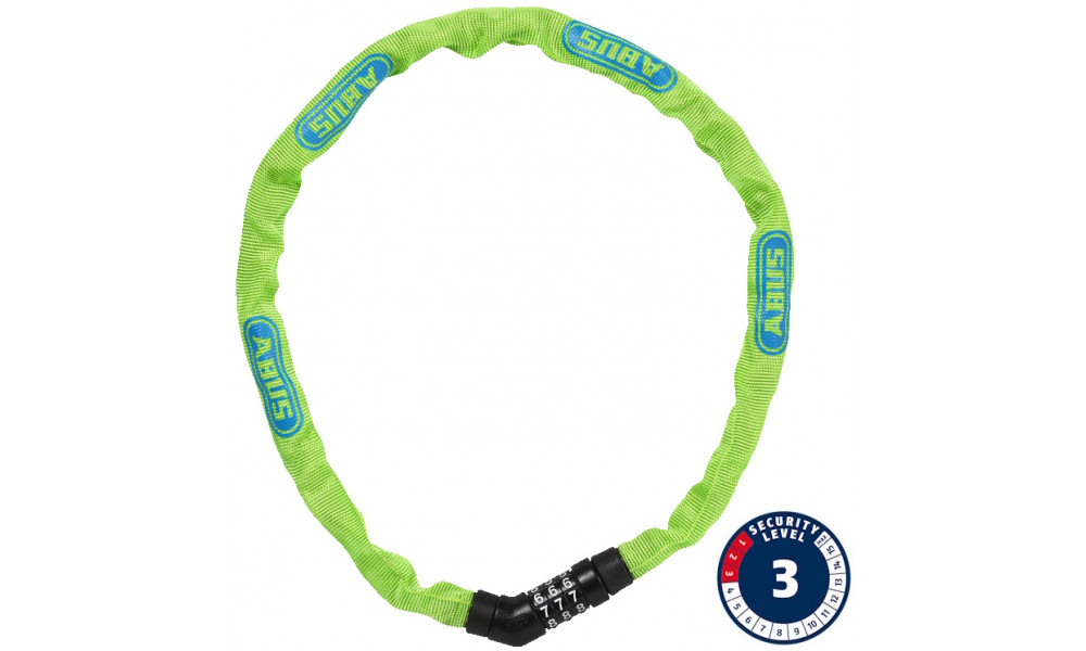 Atslēga Abus Steel-O-Chain 4804C/75 lime 