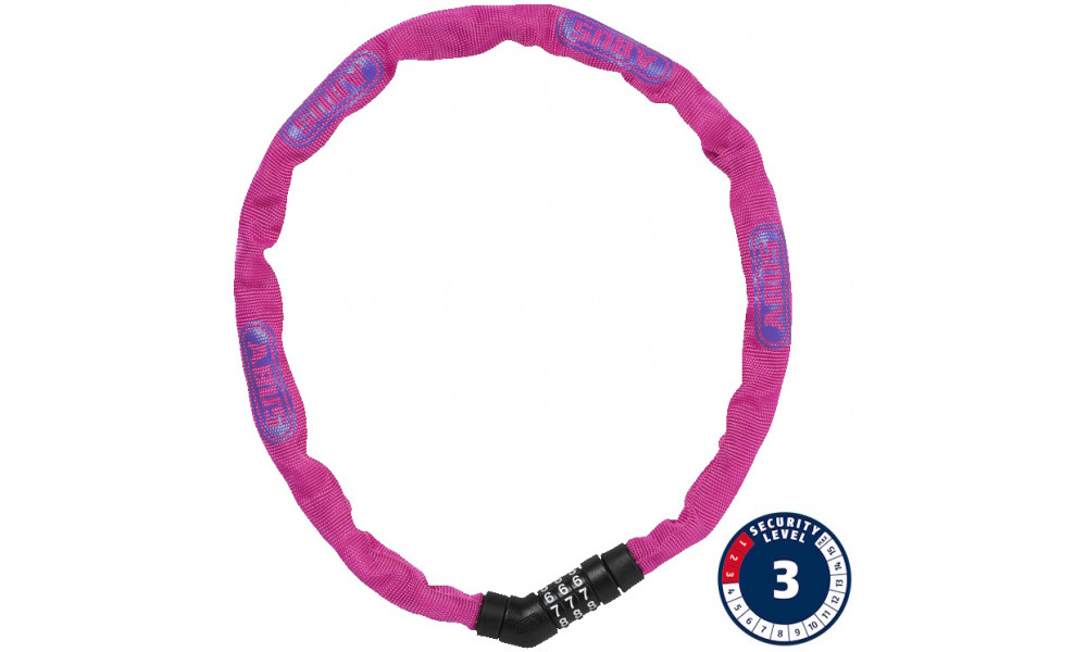 Atslēga Abus Steel-O-Chain 4804C/75 pink 
