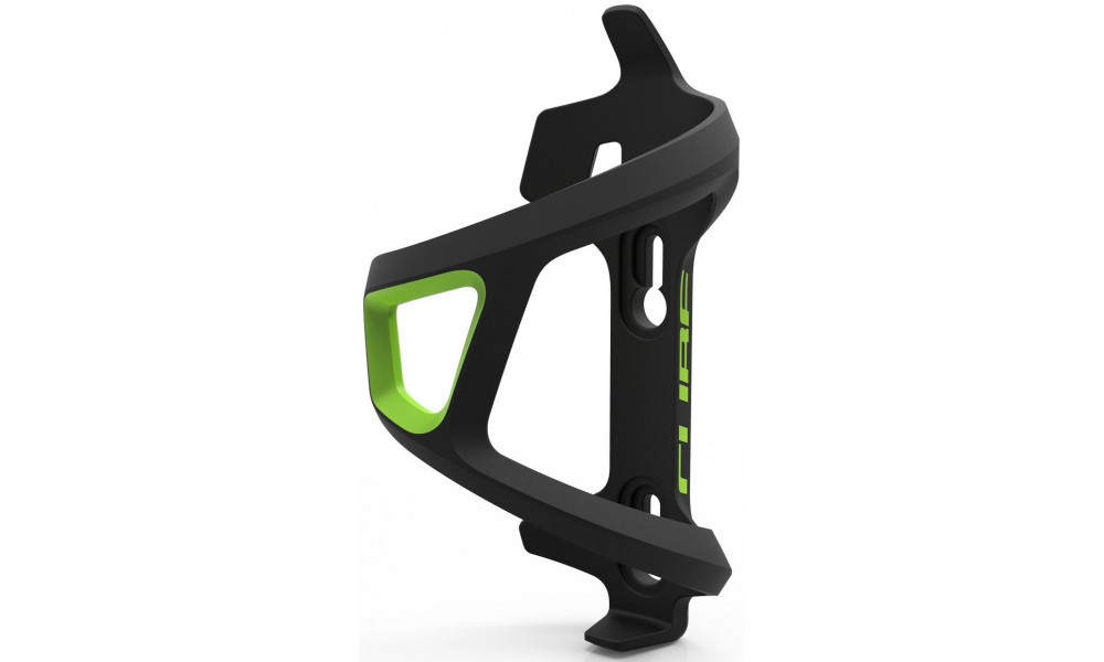 Bottle cage Cube HPP Left-Hand Sidecage black“n“green 