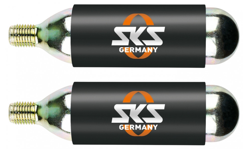 Saspiesta gaisa CO2 balons SKS for pump Airbuster (2x16g), threaded - 1