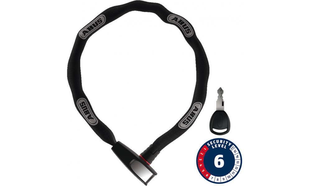 Atslēga Abus 6806K/85 black (square chain) 
