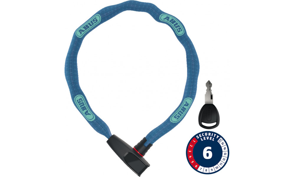 Atslēga Abus 6806K/85 NEON blue (square chain) 