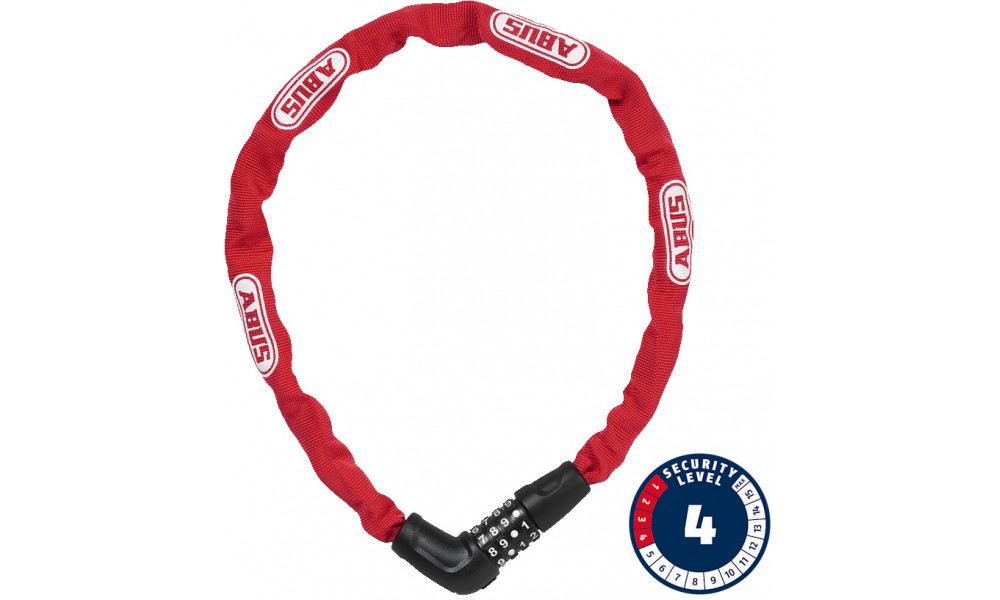 Atslēga Abus Steel-O-Chain 5805C/75 red 