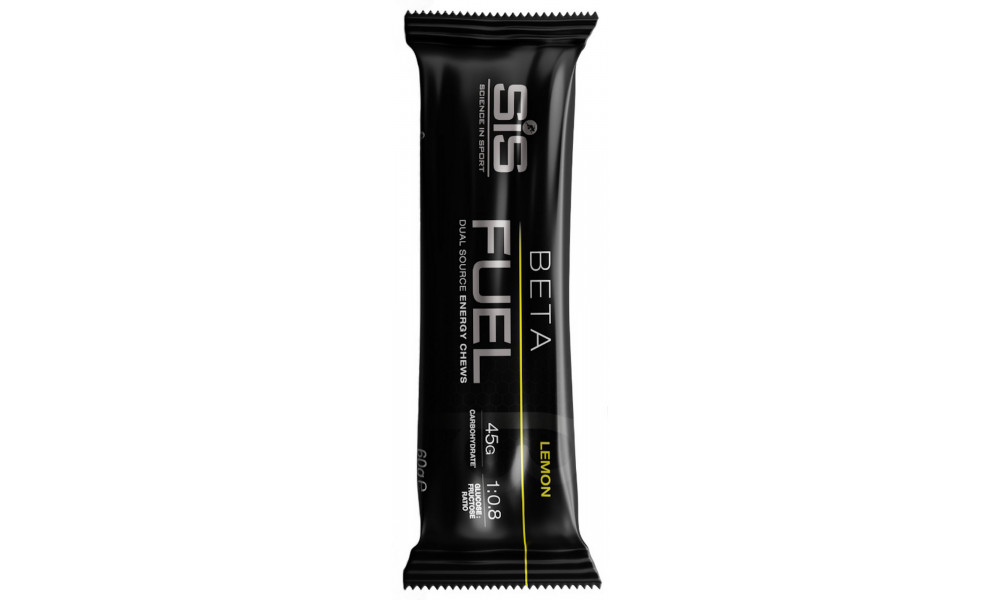 Enerģijas batoniņš SiS Beta Fuel Energy Chew Lemon 60g - 1
