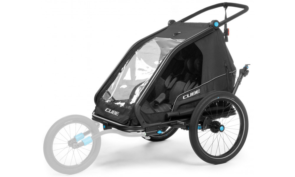 Velo piekabe Cube Double CMPT black - 2