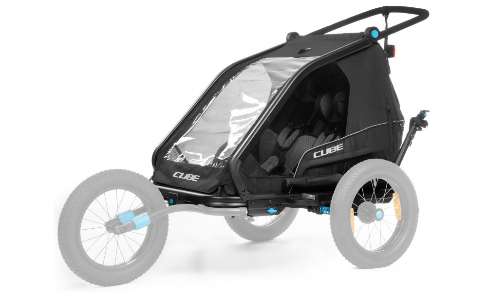 Velo piekabe Cube Double CMPT black - 3