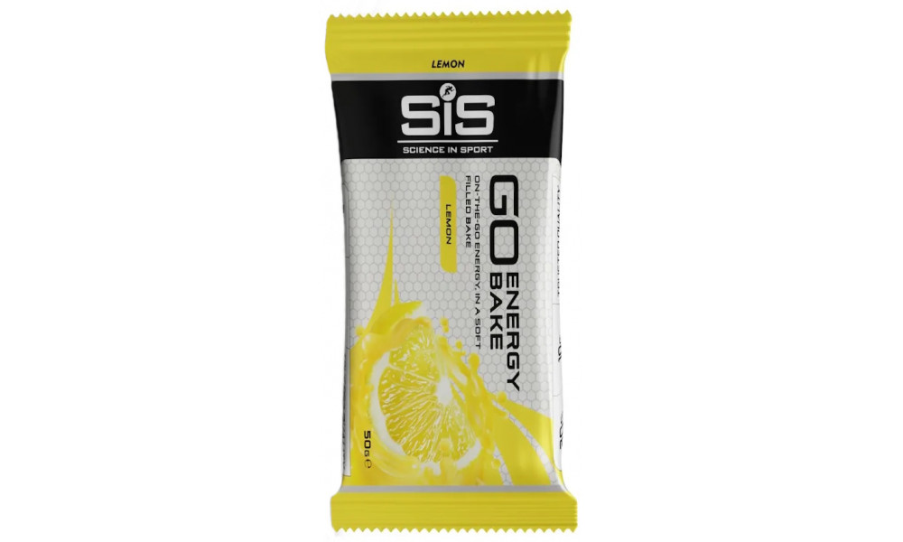 Enerģijas batoniņš SiS Go Energy Bake Lemon 50g - 1