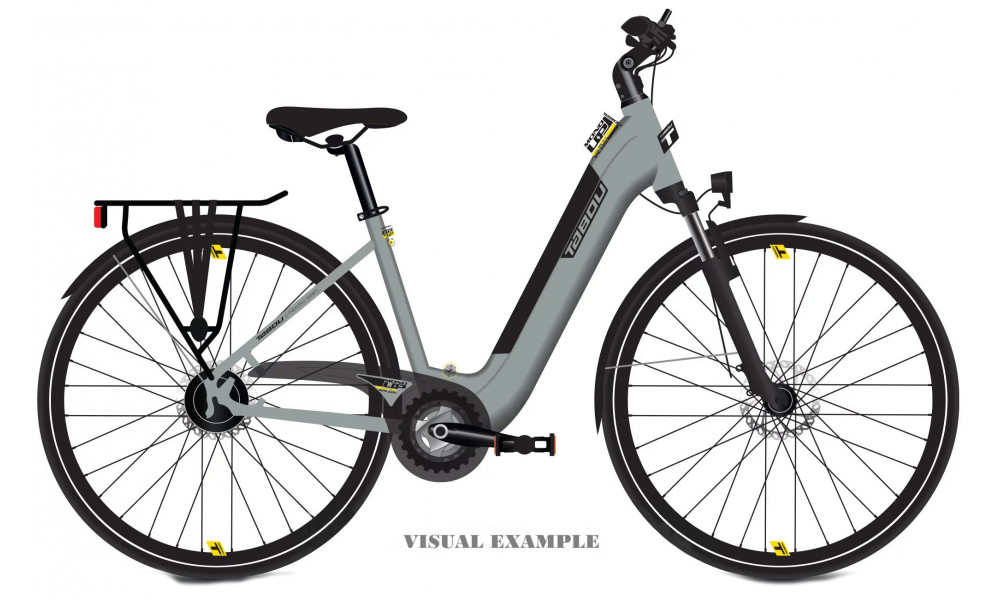 Elektro velosipēds Tabou Mono UP ECO Plus grey-yellow 