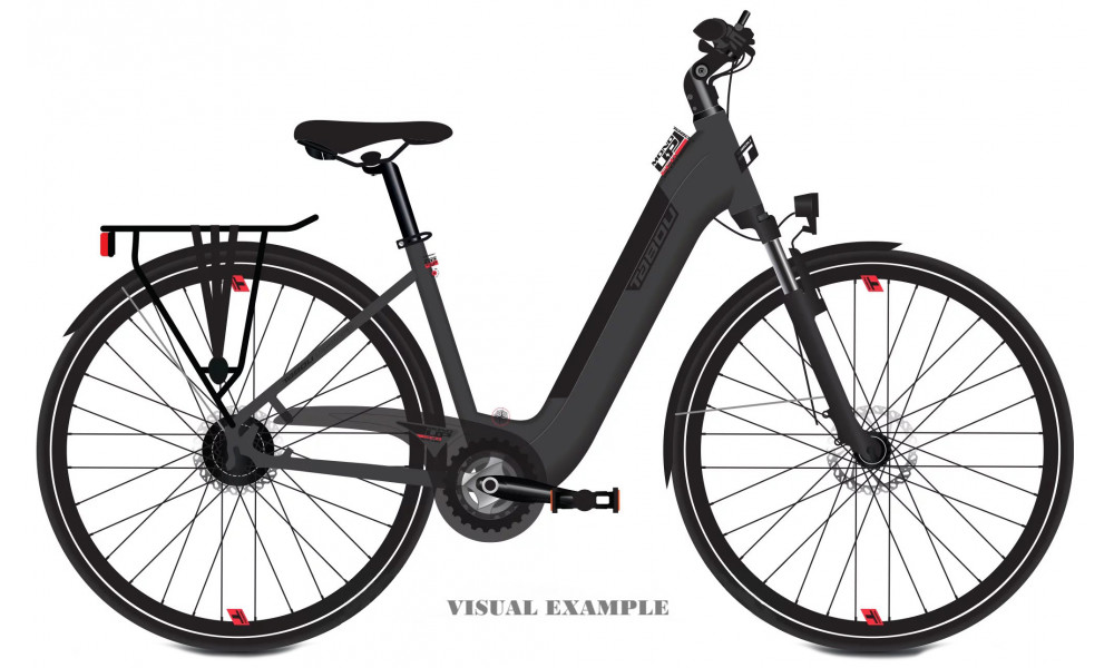 Elektro velosipēds Tabou Mono UP ECO Plus 26 anthracite-red 