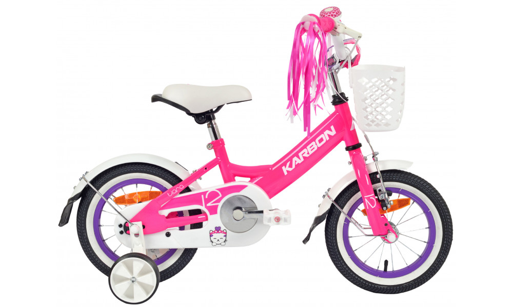 Velosipēds Karbon Tiara 12 pink - 1