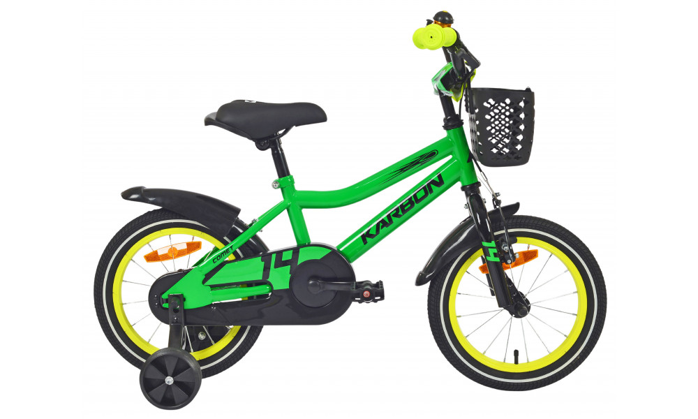 Velosipēds Karbon Comet 14 green neon - 1