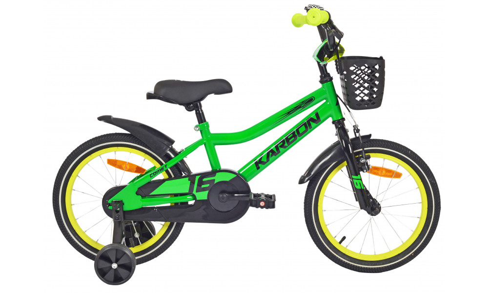 Velosipēds Karbon Comet 16 green neon - 1