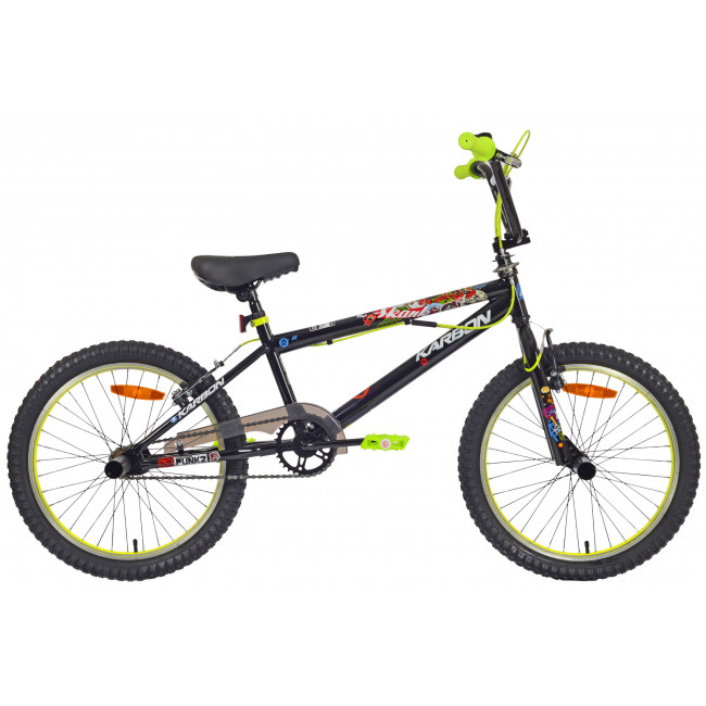 Velosipēds Karbon BMX 20 black-lime