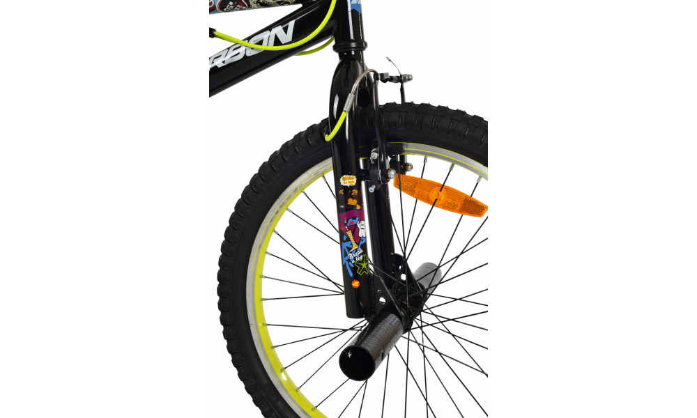 Velosipēds Karbon BMX 20 black-lime - 4
