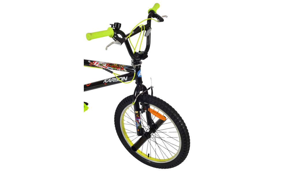 Velosipēds Karbon BMX 20 black-lime - 5