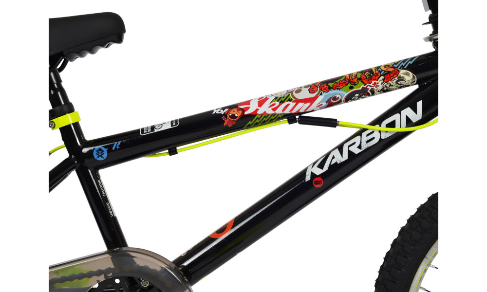 Velosipēds Karbon BMX 20 black-lime - 7