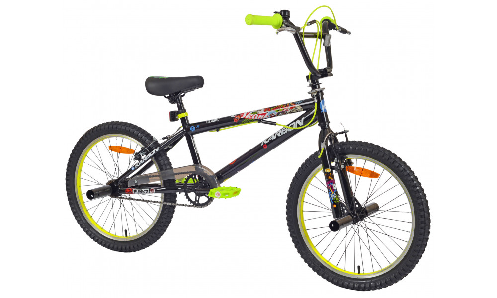 Velosipēds Karbon BMX 20 black-lime - 8