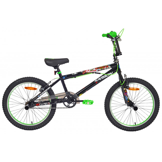 Velosipēds Karbon BMX 20 black-green
