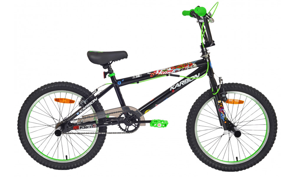 Velosipēds Karbon BMX 20 black-green - 1