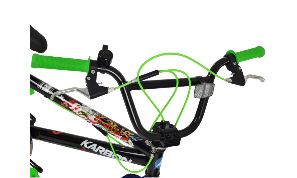 Velosipēds Karbon BMX 20 black-green - 3