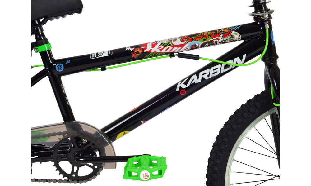 Velosipēds Karbon BMX 20 black-green - 4