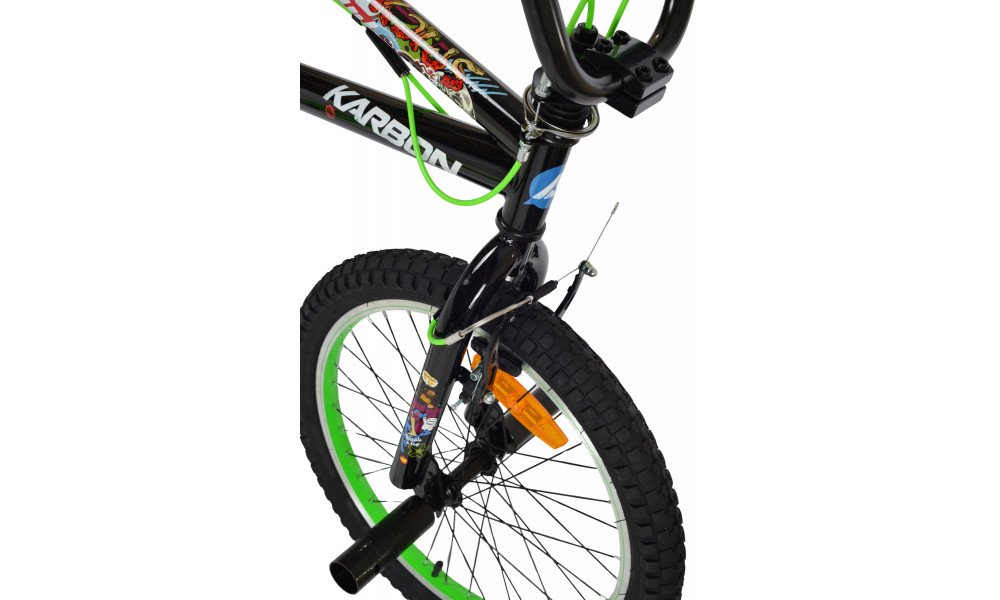 Velosipēds Karbon BMX 20 black-green - 5
