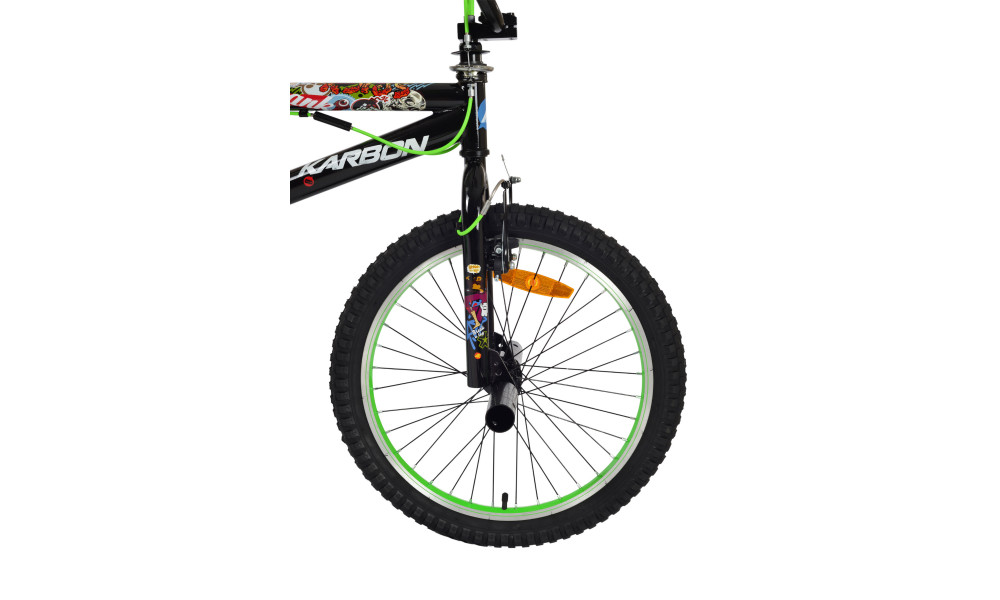 Velosipēds Karbon BMX 20 black-green - 8