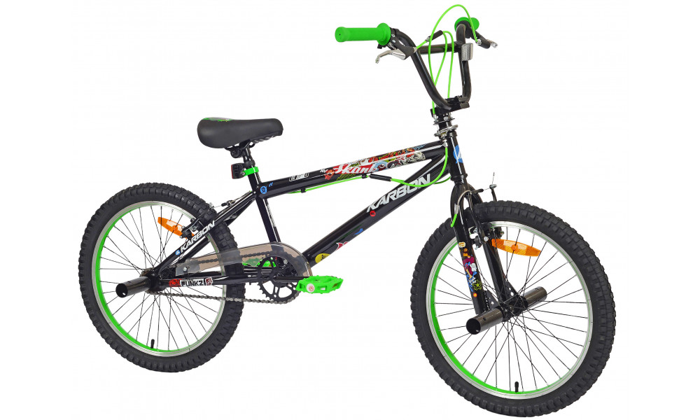 Velosipēds Karbon BMX 20 black-green - 9