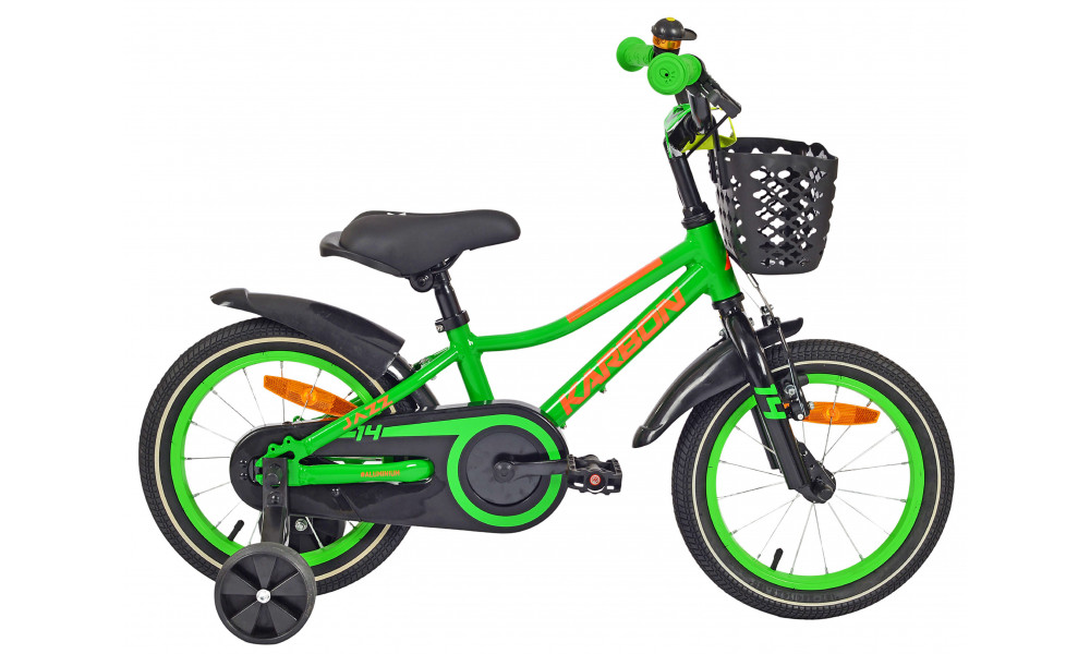 Velosipēds Karbon Jazz 14 green neon - 1
