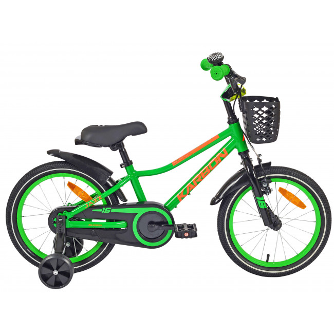 Velosipēds Karbon Jazz 16 green neon