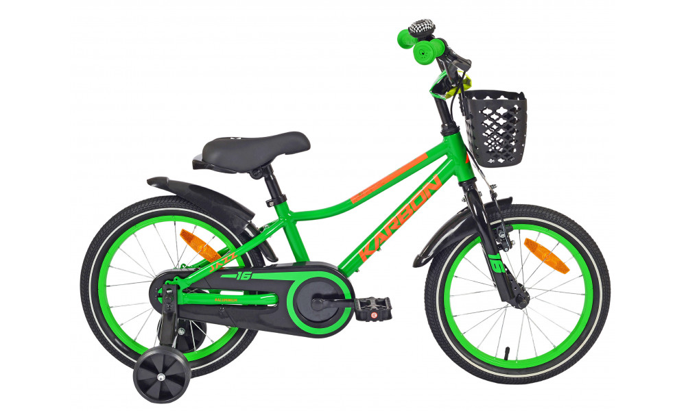 Velosipēds Karbon Jazz 16 green neon - 1