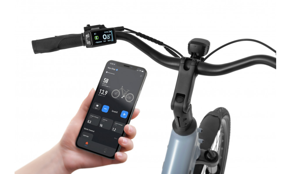 Elektro velosipēds Ecobike LX100 Automatic Pearl 630Wh - 5