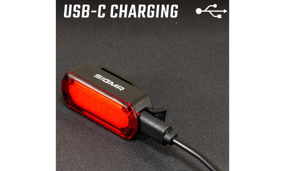 Aizmugurējais lukturis Sigma Nyte Clip USB - 5