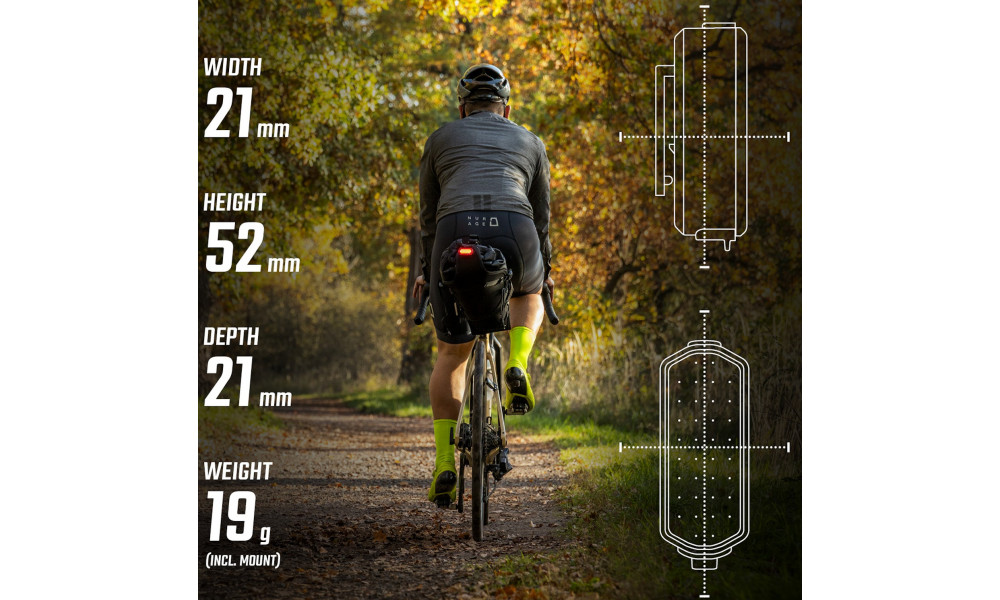 Aizmugurējais lukturis Sigma Nyte Clip USB - 9